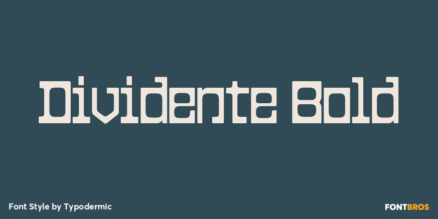 Dividente Bold Poster