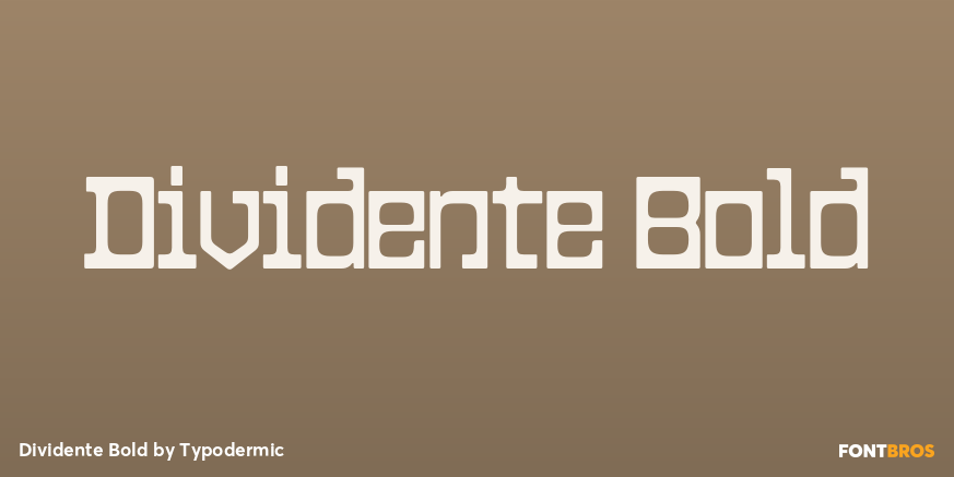 Dividente Bold Poster