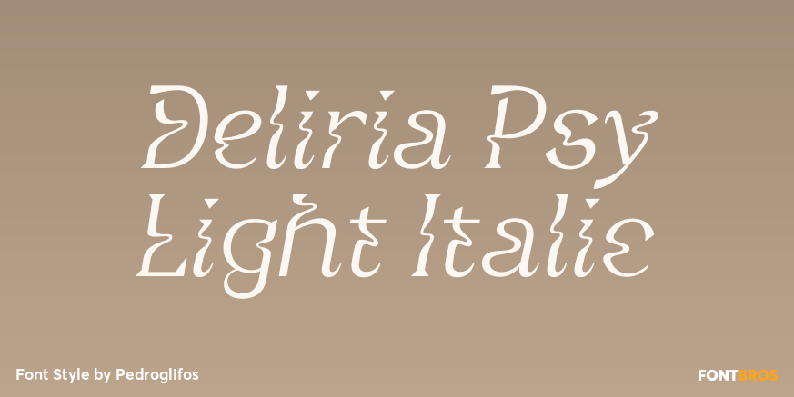 Deliria Psy Light Italic Poster