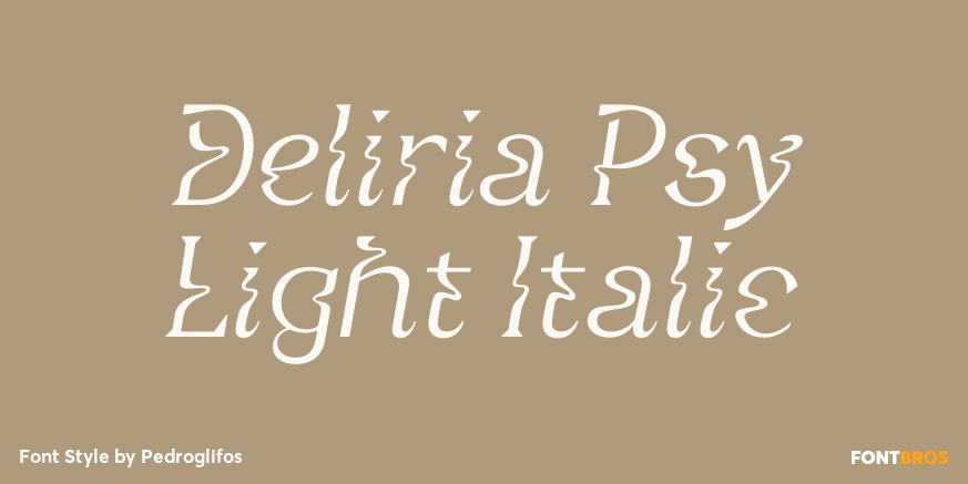 Deliria Psy Light Italic Poster