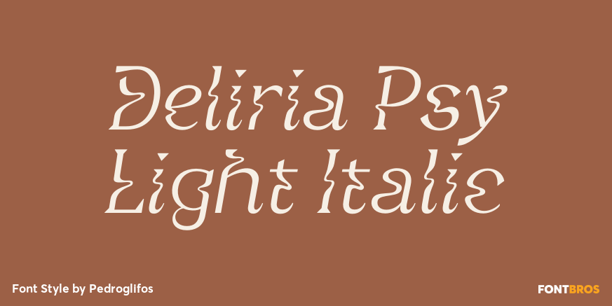 Deliria Psy Light Italic Poster