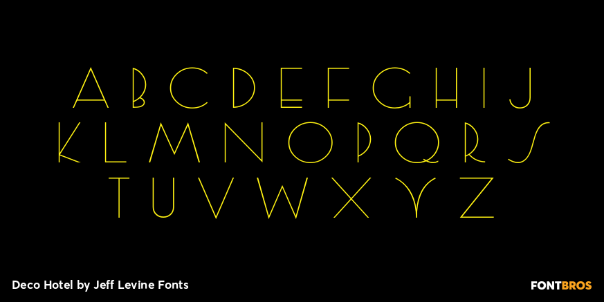 Deco Hotel Font Poster #3