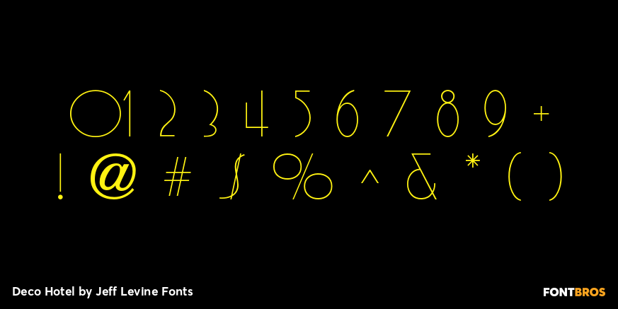 Deco Hotel Font Poster #4