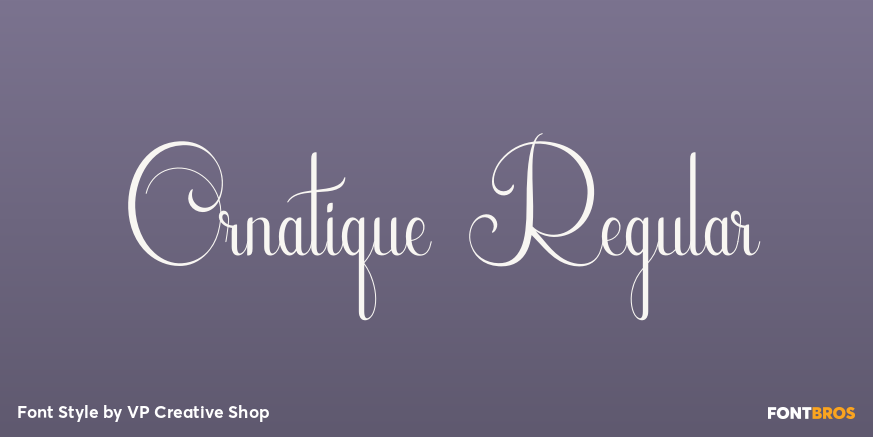 Ornatique Regular Poster