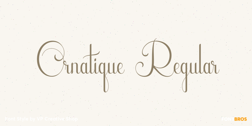 Ornatique Regular Poster