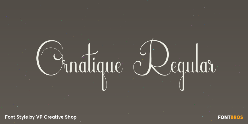 Ornatique Regular Poster