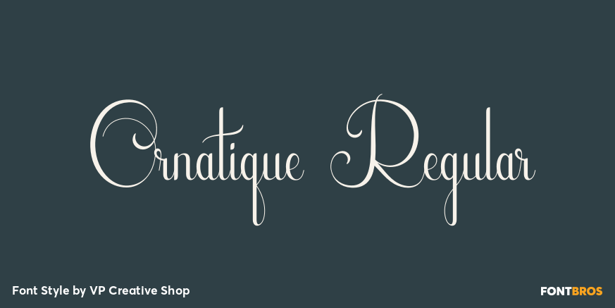 Ornatique Regular Poster