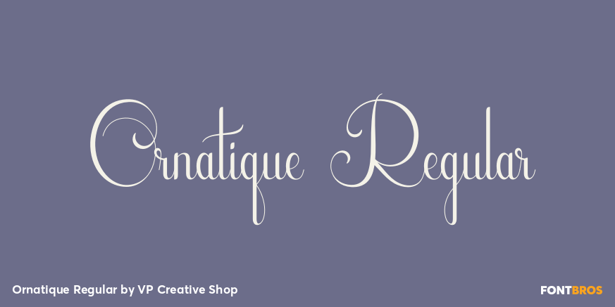 Ornatique Regular Poster