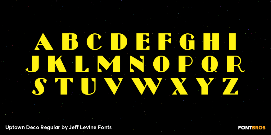 Uptown Deco Regular Font Poster #1