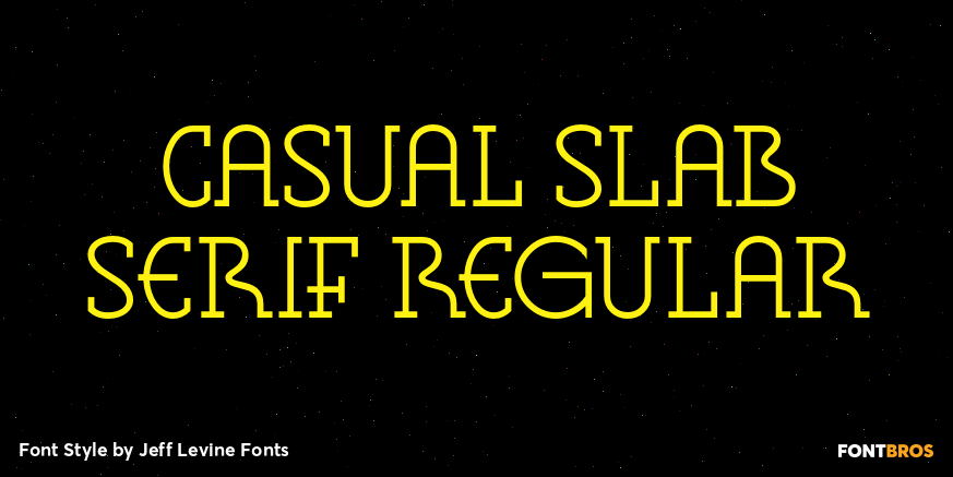 Casual Slab Serif Regular Poster