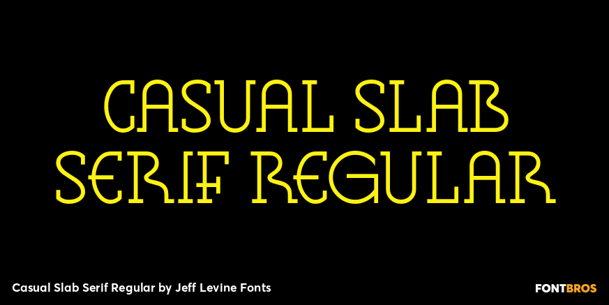 Casual Slab Serif Regular Poster