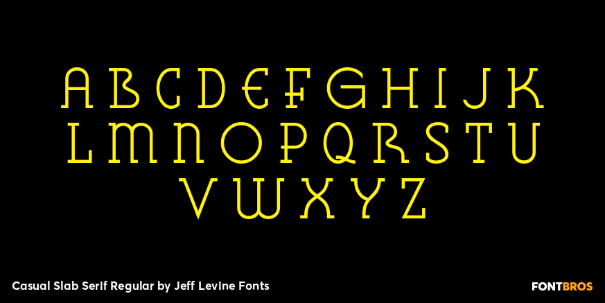 Casual Slab Serif Regular Font Poster #3