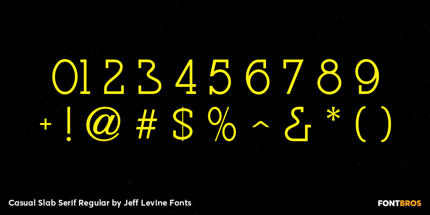 Casual Slab Serif Regular Font Poster #4