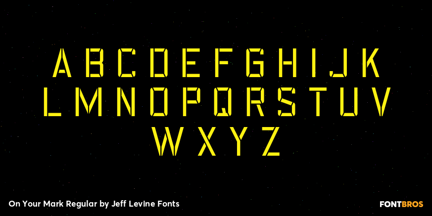 On Your Mark Regular Font Poster #1