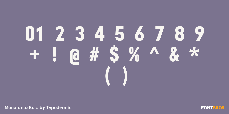 Monofonto Bold Font Poster #1