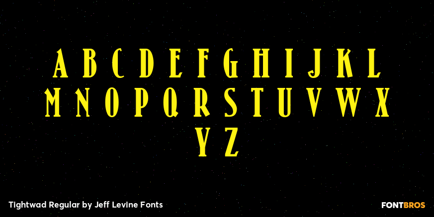 Tightwad Regular Font Poster #2