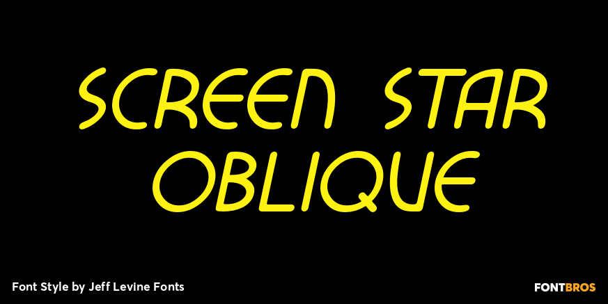 Screen Star Oblique Poster