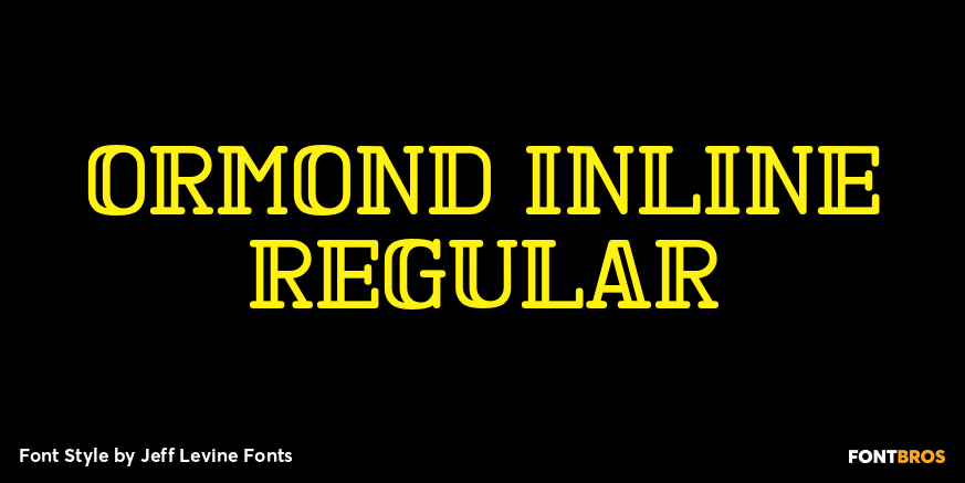 Ormond Inline Regular Poster