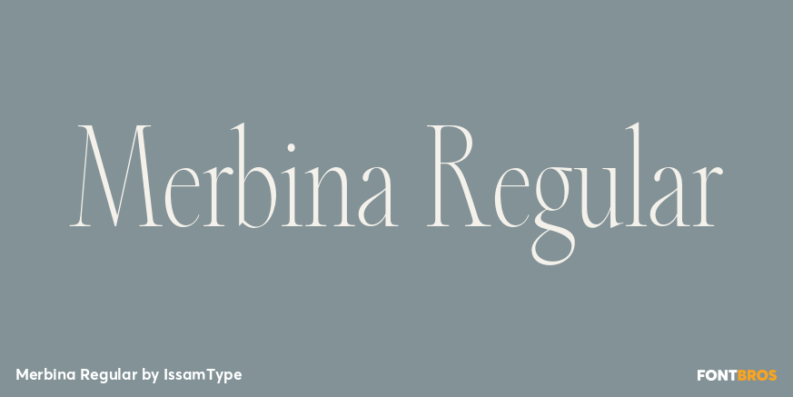 Merbina Regular Font Poster