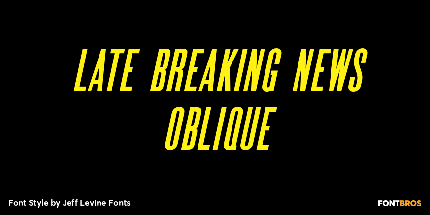 Late Breaking News Oblique Poster