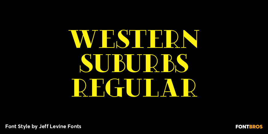 Western Suburbs Regular Poster