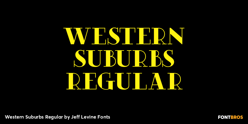 Western Suburbs Regular Poster