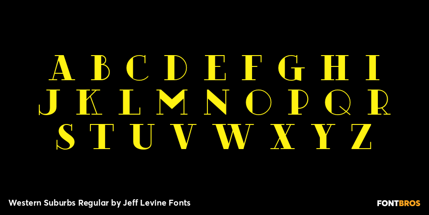 Western Suburbs Regular Font Poster #3