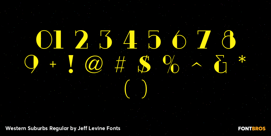 Western Suburbs Regular Font Poster #4