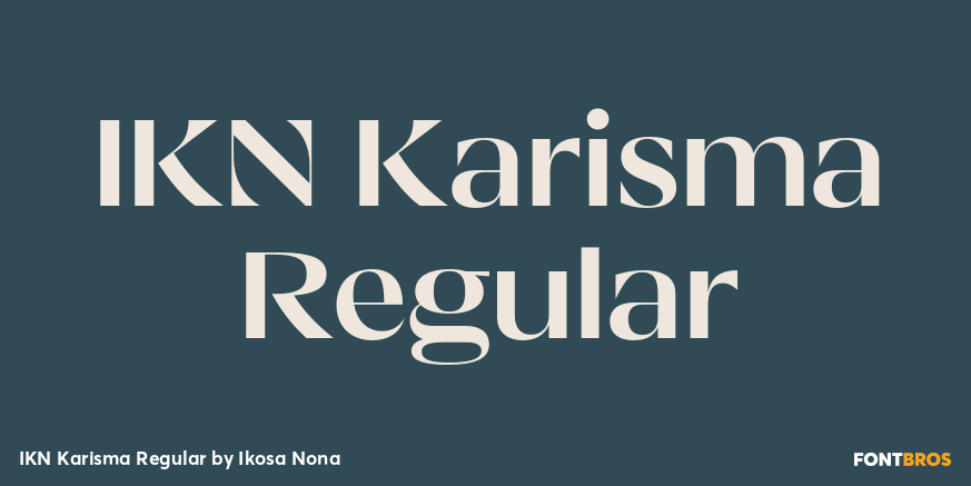 IKN Karisma Regular Font Poster