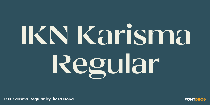 IKN Karisma Regular Font Poster