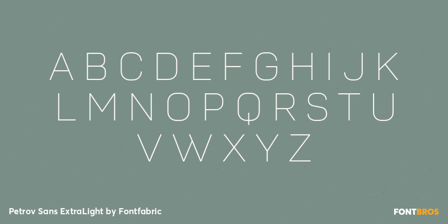 Petrov Sans ExtraLight Font Poster #2