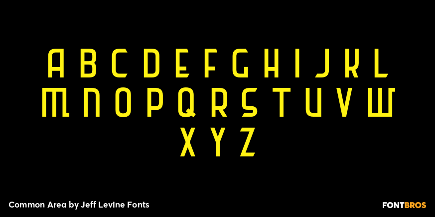 Common Area Font Poster #3