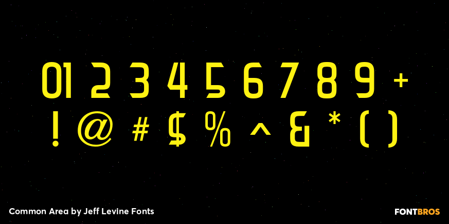 Common Area Font Poster #4