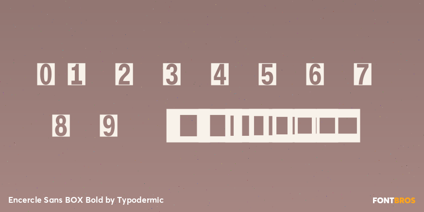 Encercle Sans BOX Bold Font Poster #1