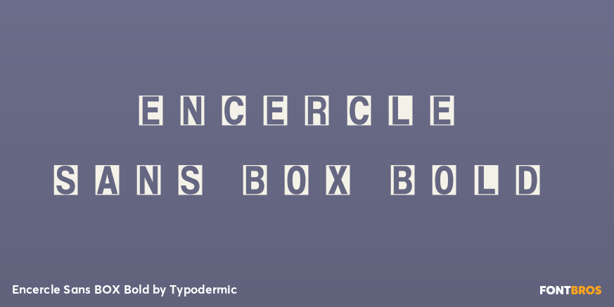 Encercle Sans BOX Bold Font Poster #1