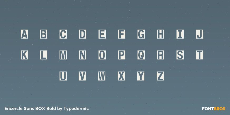 Encercle Sans BOX Bold Font Poster #3