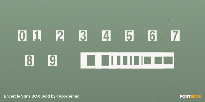 Encercle Sans BOX Bold Font Poster #4