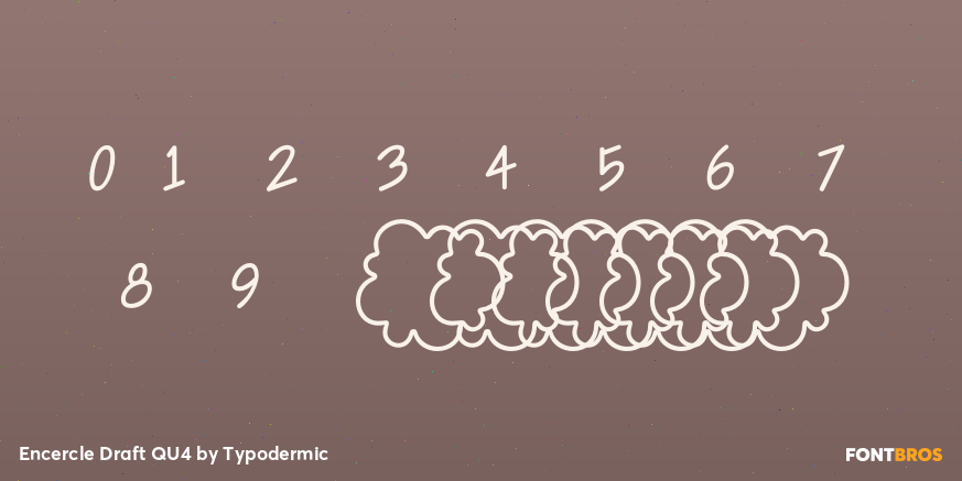 Encercle Draft QU4 Font Poster #4