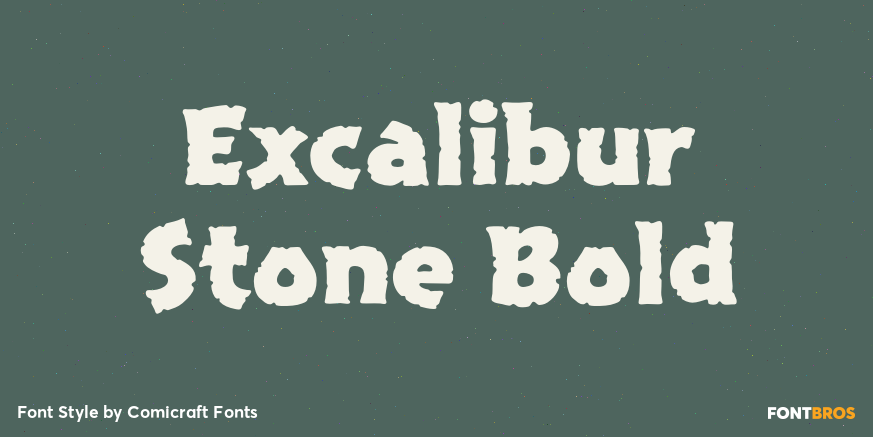 Excalibur Stone Bold Poster