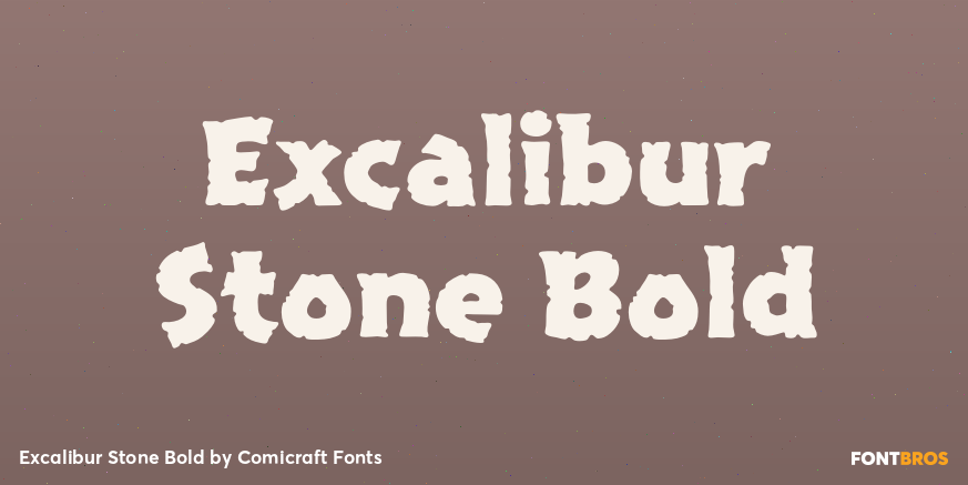 Excalibur Stone Bold Poster