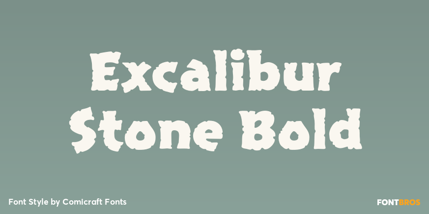 Excalibur Stone Bold Poster