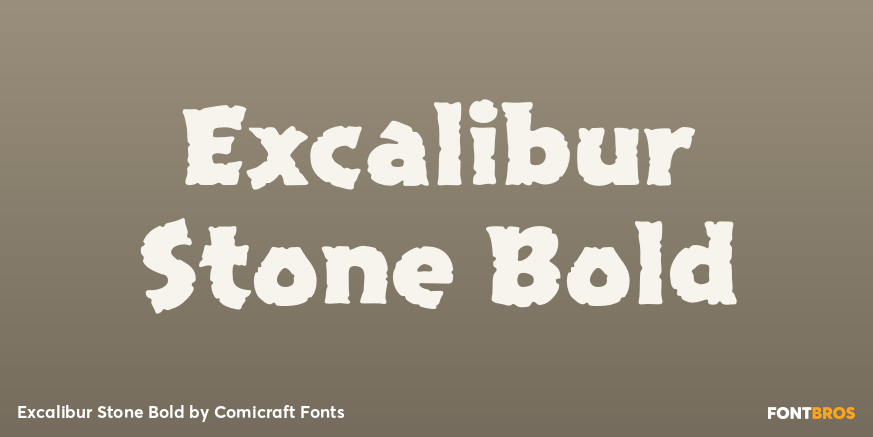 Excalibur Stone Bold Poster