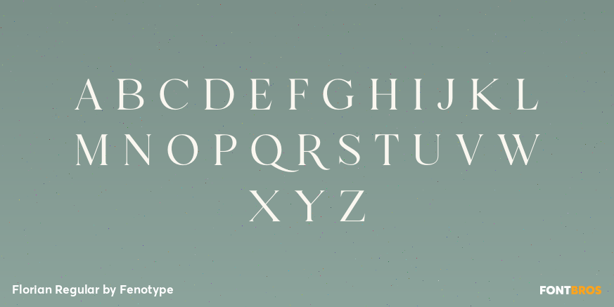 Florian Regular Font Poster #1