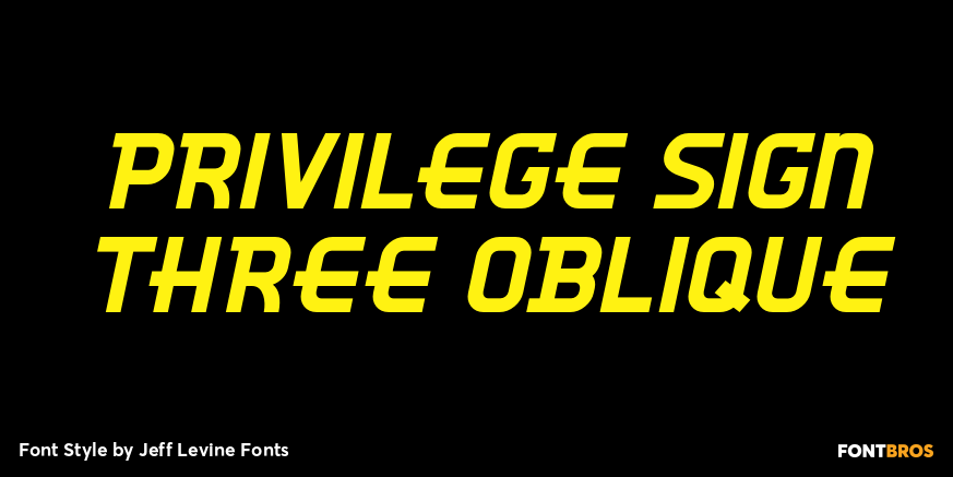 Privilege Sign Three Oblique Poster