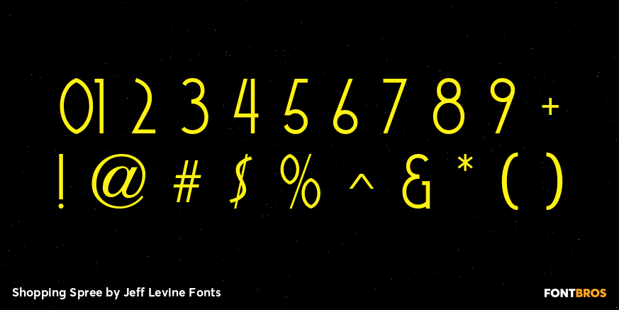 Shopping Spree Font Poster #1