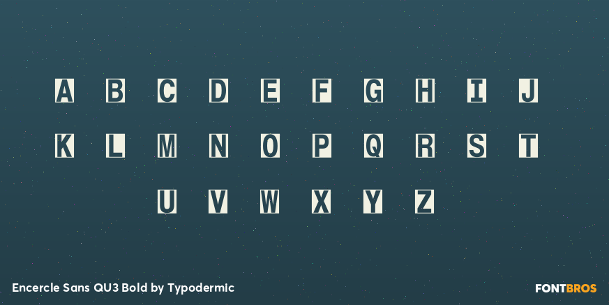 Encercle Sans QU3 Bold Font Poster #2