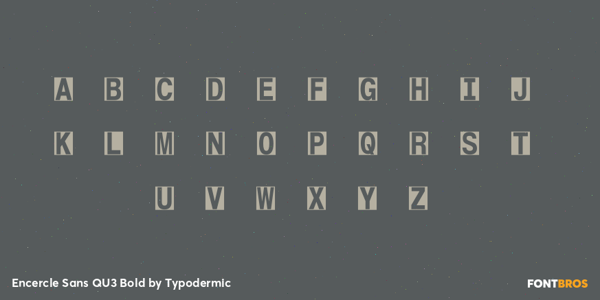 Encercle Sans QU3 Bold Font Poster #3