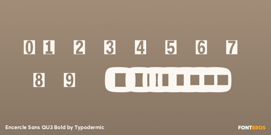 Encercle Sans QU3 Bold Font Poster #4