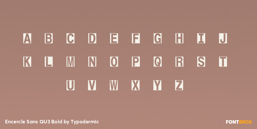 Encercle Sans QU3 Bold Font Poster #1