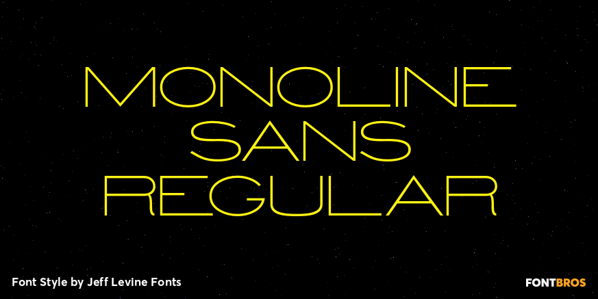 Monoline Sans Regular Poster